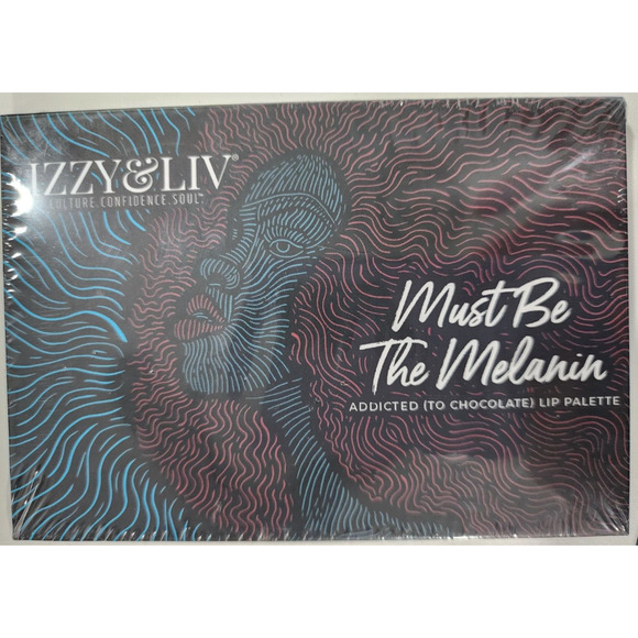 Izzy & Liv 'Must Be The Melanin', Lip Color Pallet, 10 Colors w/Applicator, New - Picture 1 of 4